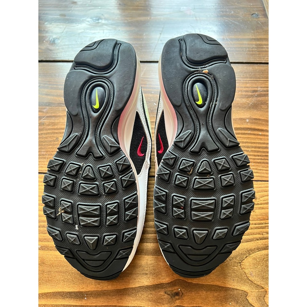 Nike Air Max 97 GS White Volt Pink Blast CJ9978-100 Mens 6 Womens 7.5 - Picture 6 of 6